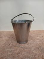 Metalen emmer / plantenbak - 15 liter, 25 tot 40 cm, Gebruikt, Ophalen of Verzenden, Minder dan 40 cm