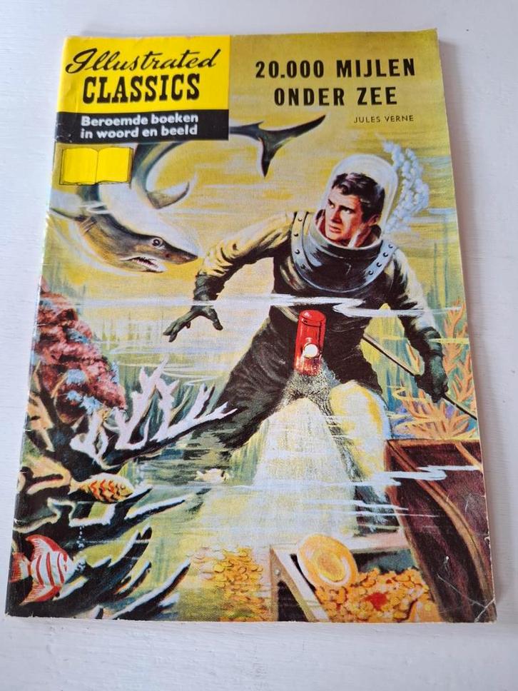 20.000 Mijlen Onder Zee - Jules Verne, Boeken, Fantasy, Gelezen, Ophalen of Verzenden