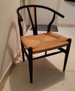 Deense design klassieker Wishbone chair ontw. Hans Wegner, Ophalen, Zwart, Hout, Zo goed als nieuw