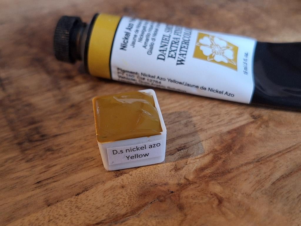 Daniel Smith Nickel Azo Yellow Aquarelverf - ½ napje, Ophalen of Verzenden, Nieuw, Waterverf