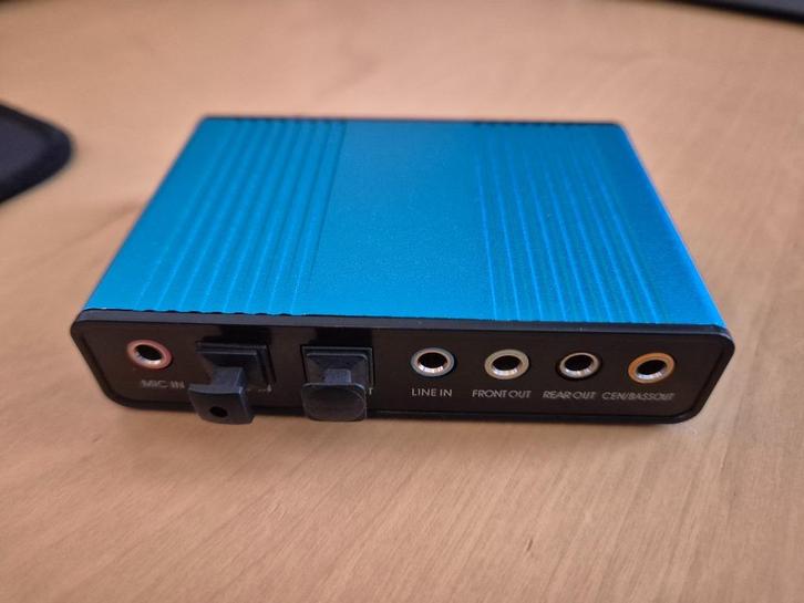 Leagy Externe USB 5.1 Geluidskaart 6-kanaals, optisch S/PDIF, Computers en Software, Geluidskaarten, Zo goed als nieuw, Extern