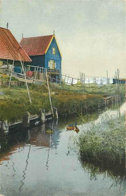 (301-190-027) Marken, Verzamelen, Ansichtkaarten | Nederland, Noord-Holland, Verzenden