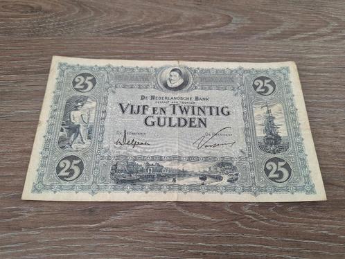 Net biljet 25 gulden Willem van Oranje - blauw, 1928, Postzegels en Munten, Bankbiljetten | Nederland, 25 gulden, Ophalen of Verzenden