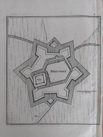 77 / plattegrond Bredevoort Breevoort Kopergravure uit 1659 beschikbaar voor biedingen