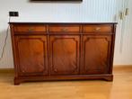 Houten dressoir mahonie met deurtjes en laden, Ophalen, Gebruikt, 100 tot 150 cm, Klassiek Elegant