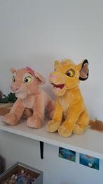 Disney knuffels Simba en Nala lion king, Ophalen of Verzenden, Leeuwenkoning of Jungle Boek, Zo goed als nieuw, Knuffel