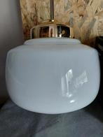 art deco jaren 55 met zware opaalglazen kap gispen lamp, Ophalen of Verzenden, Gebruikt, Minder dan 50 cm