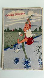 Polsstok springen. Jongen verliest klomp.1947, Ophalen of Verzenden, 1940 tot 1960, Kinderen