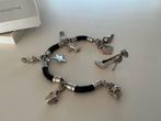 Ti sento armband zilver / leer, Ophalen of Verzenden, Zo goed als nieuw, Zilver