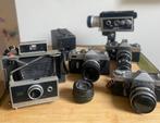 Oude analoge foto-/filmcamera’s + losse lens, Audio, Tv en Foto, Fotocamera's Analoog, Spiegelreflex, Polaroid, Gebruikt, Ophalen of Verzenden