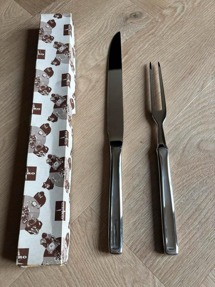 Gero Zilduro Trancheercouvert in Originele Doos, Antiek en Kunst, Antiek | Bestek, Ophalen of Verzenden