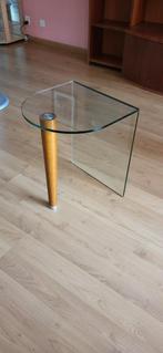 bijzet tafel, Minder dan 55 cm, Gebruikt, Glas, Overige vormen