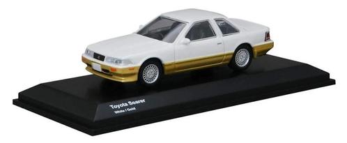 Toyota Soarer van Kyosho 1/64 wit / goud, Hobby en Vrije tijd, Modelauto's | Overige schalen, Nieuw, Auto, Ophalen of Verzenden