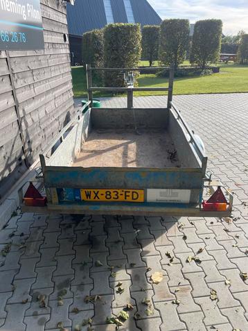 Aanhanger enkelas, kantelbaar, oprijklep beschikbaar voor biedingen