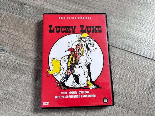 4 dvd box Lucky Luke, Cd's en Dvd's, Dvd's | Tekenfilms en Animatie, Gebruikt, Europees, Alle leeftijden, Verzenden