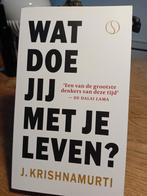 Wat doe jij met je leven j. Krishnamurti psychologie, Verzenden, Zo goed als nieuw, Overige onderwerpen