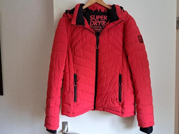 Winterjas Jas  Superdry  - M  38  jusa17, Kleding | Dames, Jassen | Winter, Gedragen, Maat 38/40 (M), Rood, Ophalen of Verzenden