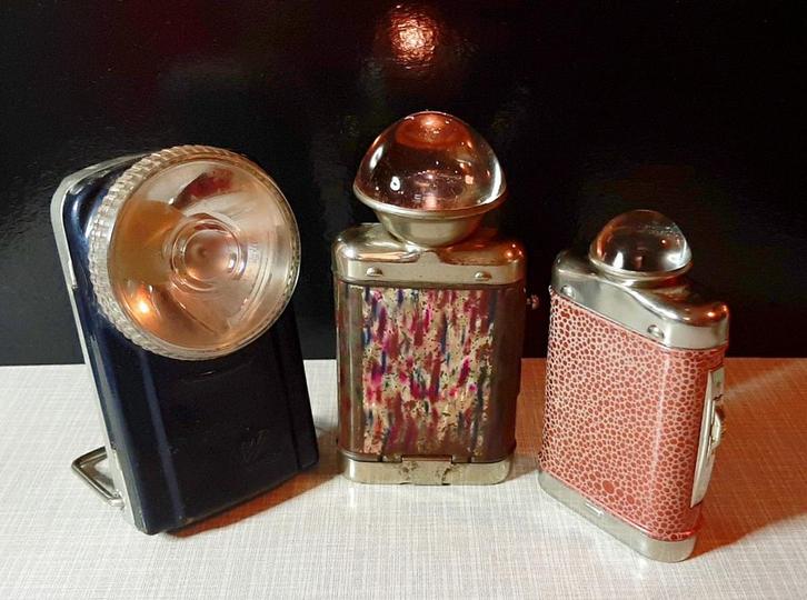Vintage Zaklampen Collectie (1930, 1950, 1960) met Batterij, Hobby en Vrije tijd, Elektronica-componenten, Gebruikt, Ophalen of Verzenden