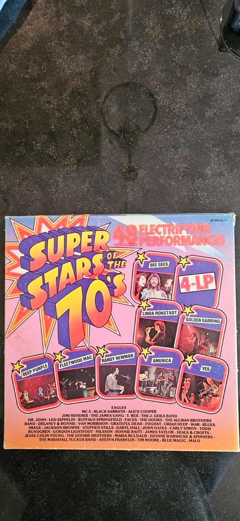Super Stars of the 70's - 4LP Vinyl Box Set, Cd's en Dvd's, Vinyl | Pop, Zo goed als nieuw, 1960 tot 1980, 12 inch, Ophalen of Verzenden