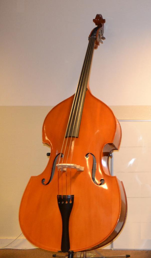 Roemeense  massieve 3/4 Contrabas, Muziek en Instrumenten, Strijkinstrumenten | Contrabassen, Gebruikt, 3/4-contrabas, Ophalen