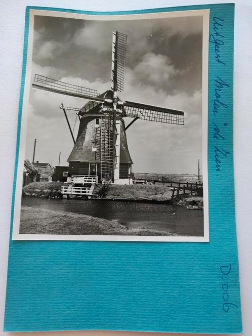 098 Uitgeest Molen De Zien, Verzamelen, Foto's en Prenten, Zo goed als nieuw, Ophalen of Verzenden
