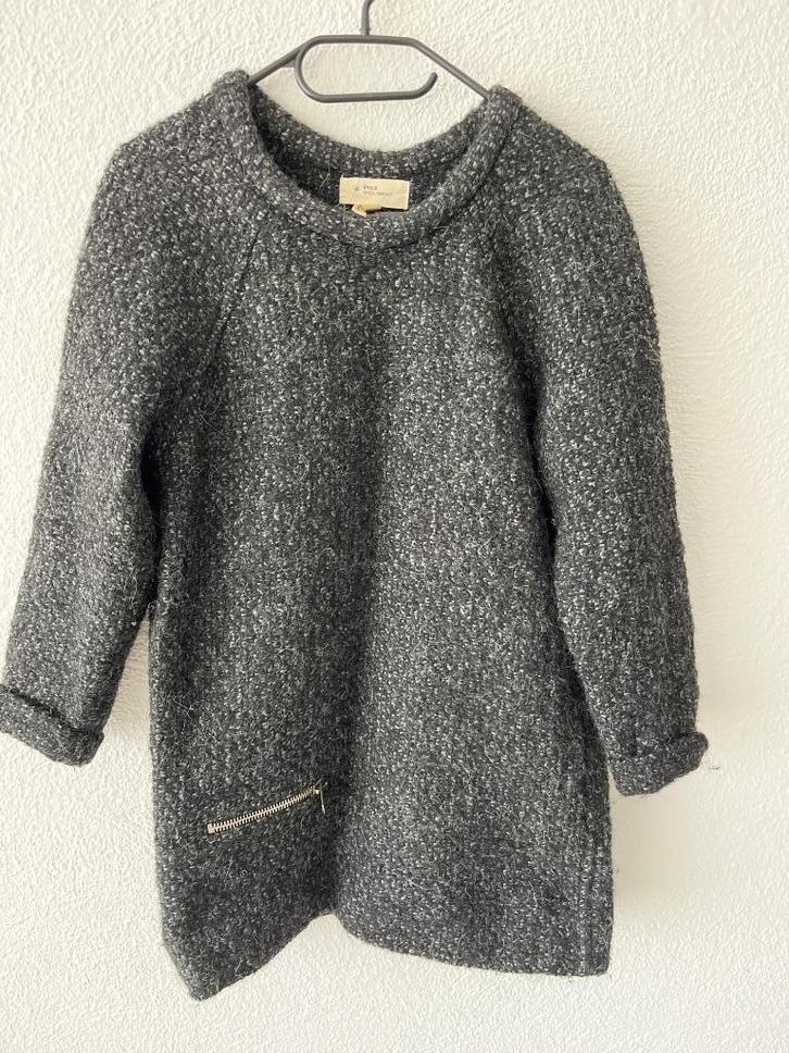 Isabel Marant trui jurk bouclé grijs zwart alpaca Lonneke N, Kleding | Dames, Truien en Vesten, Zo goed als nieuw, Maat 36 (S)