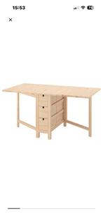 Ikea klaptafel, Huis en Inrichting, Tafels | Eettafels, Ophalen, Gebruikt, 100 tot 150 cm, Modern strak