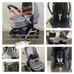 Qute-Q Motion 752 grijs. Combi kinderwagen Met vele extra's!, Kinderen en Baby's, Kinderwagens en Combinaties, Zo goed als nieuw