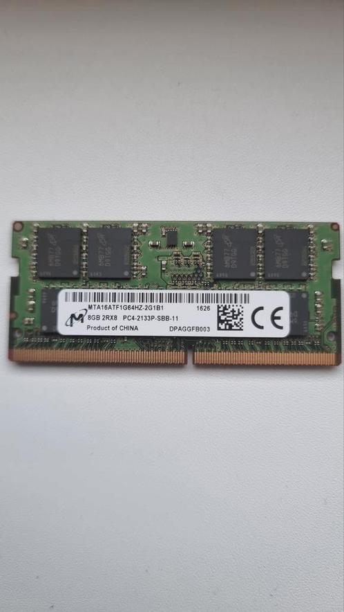 2x 2Rx8 PC4-2133P 8GB SODIMM laptop geheugen, Computers en Software, RAM geheugen, Gebruikt, Laptop, 8 GB, DDR4, Ophalen of Verzenden