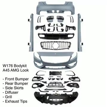 BODYKIT VOOR MERCEDES A-KLASSE W176 A45 AMG LOOK AERO beschikbaar voor biedingen