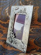 Oude fotolijst uit Engeland van koper en silverplate 14 cm., Antiek en Kunst, Ophalen of Verzenden
