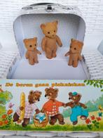Vintage sylvanian beren beertjes in koffertje met boekje, Ophalen of Verzenden, Gebruikt, Jongen of Meisje