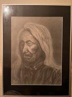 Zeefdruk van Tack Red Cloud indiaan, nr 305/1.000, Antiek en Kunst, Ophalen of Verzenden