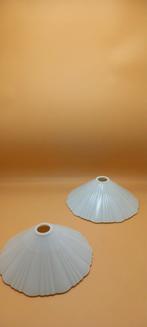 Originele witte melkglazen lampenkappen, 2, Ophalen of Verzenden