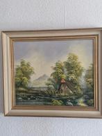 Landschapsschilderij Irene Cafieri 63x53cm, Ophalen of Verzenden