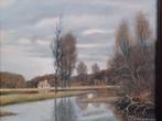 Schilderij: De Loire in overstroming van Bergeron, Ophalen of Verzenden