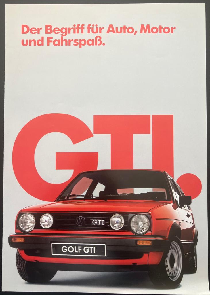 VW Golf 2 GTI brochure 1985, Boeken, Ophalen of Verzenden, Gelezen, Volkswagen