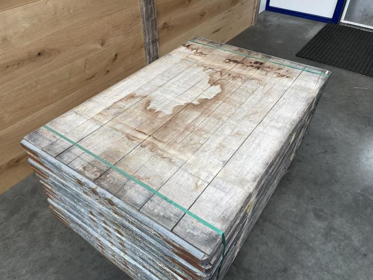 Steenschot hardhout 5x 95x140 cm gebruikte steenschotten, Doe-het-zelf en Verbouw, Hout en Planken, Gebruikt, Overige typen, Overige houtsoorten