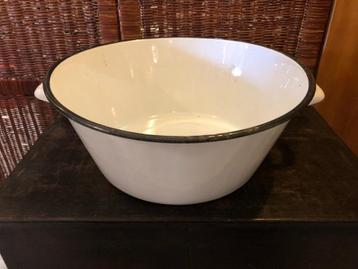Grote Emaille Wasbak/kom. beschikbaar voor biedingen