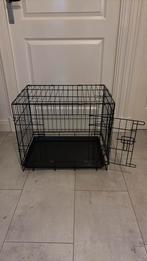 Bench, 64x43x50 zwart voor hond of kat. Twee deurtjes, Dieren en Toebehoren, Hondenbenches, Ophalen, Zo goed als nieuw