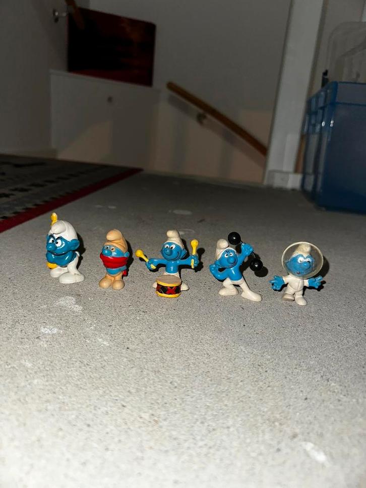 6 vintage Smurfen figuurtjes – jaren 80/90, Verzamelen, Smurfen, Zo goed als nieuw, Poppetje, Figuurtje of Knuffel, Verschillende Smurfen