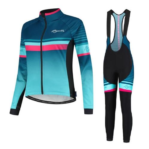 Fietskledingset Impress Rogelli zwart/blauw/roze  van 199,95, Sport en Fitness, Wielrennen, Nieuw, Kleding, Verzenden