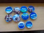 10X VINTAGE NIVEA MINI VERZAMELBLIKJES 10 VERSCHILLENDE, Ophalen, Zo goed als nieuw