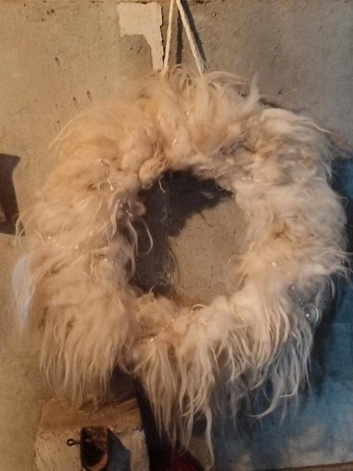Sfeerkrans van Schapen Wol, Huis en Inrichting, Woonaccessoires | Kransen, Nieuw, Ophalen of Verzenden