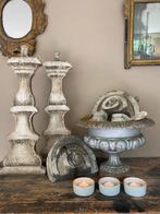 Antiek Franse jardiniere, kandelaars, ornamenten, Ophalen of Verzenden