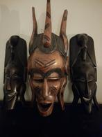 Houtenmaskers uit Gambia, Antiek en Kunst, Ophalen
