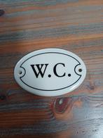 Vintagelook WC bordje - 10x7 cm, Ophalen