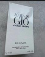 Refillable Armani Acqua di Giò Homme Eau de Parfum 75 ml, Ophalen of Verzenden, Nieuw