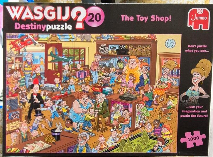 Wasgij Destiny 20: The Toy Shop - 1000 stukjes, Hobby en Vrije tijd, Denksport en Puzzels, Ophalen of Verzenden