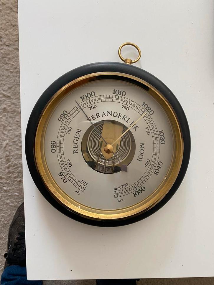 Barometer & Hygrometer Set - Vintage Stijl, Antiek en Kunst, Antiek | Glas en Kristal, Ophalen of Verzenden
